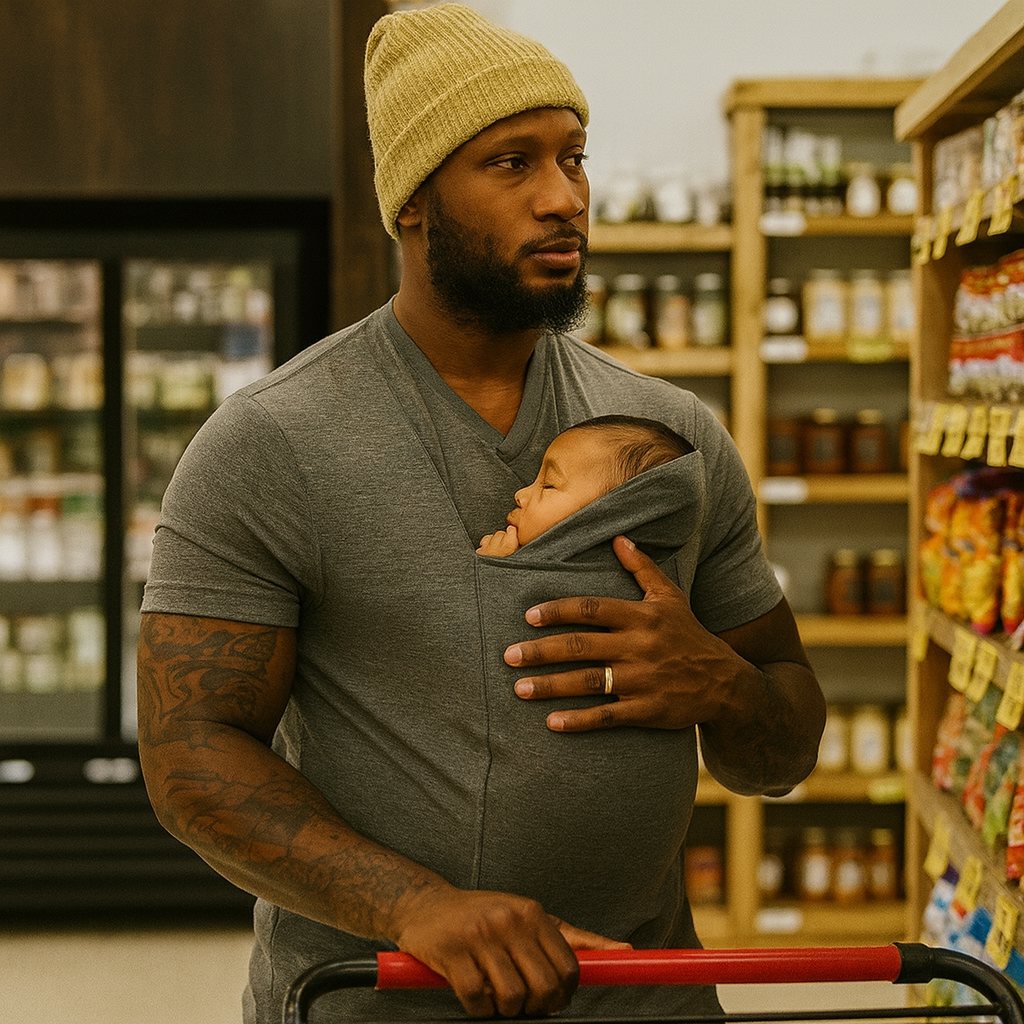 Babytrage Shirt Elastisch Tragshirt Eltern Neugeborene